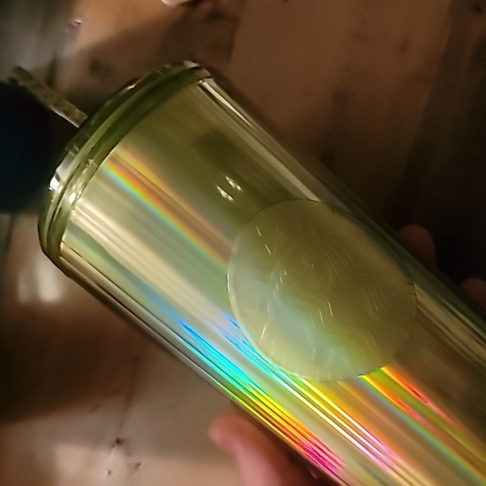 Starbucks Lime Kaleidoscope Domed Lid Venti Tumbler Cup - Picture 6 of 6